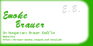emoke brauer business card